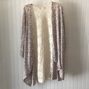 Knit kimono